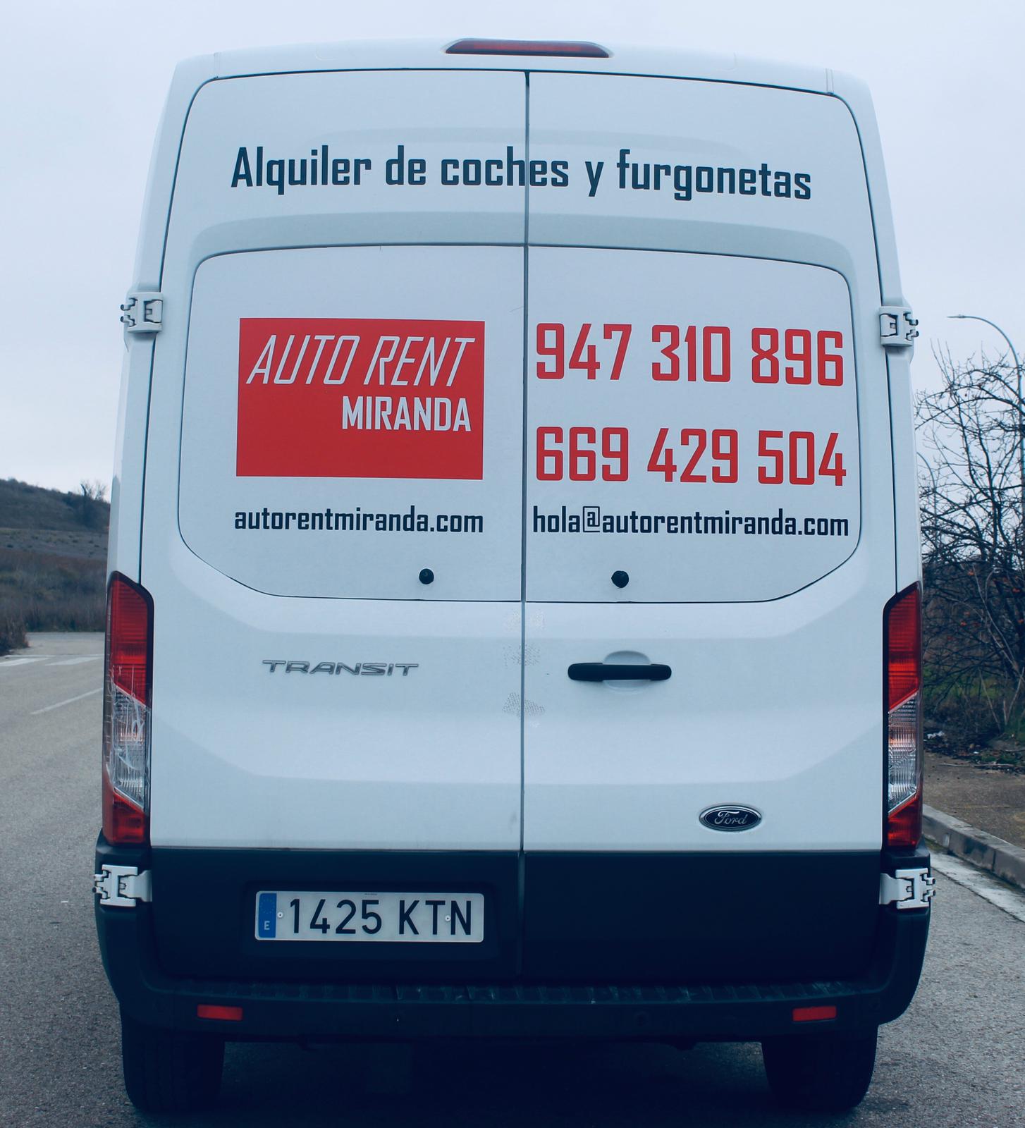 Alquiler de furgonetas en Miranda de Ebro