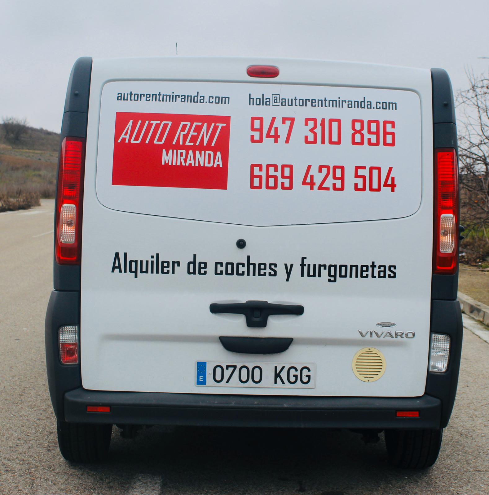 Alquiler de furgonetas en Miranda de Ebro